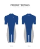AMORESY Gladius Series Front Zipper Short-sleeved Spandex Sports Knee Length Romper Unitard Jumpsuit Fitness Swimwear Swimsuit 3