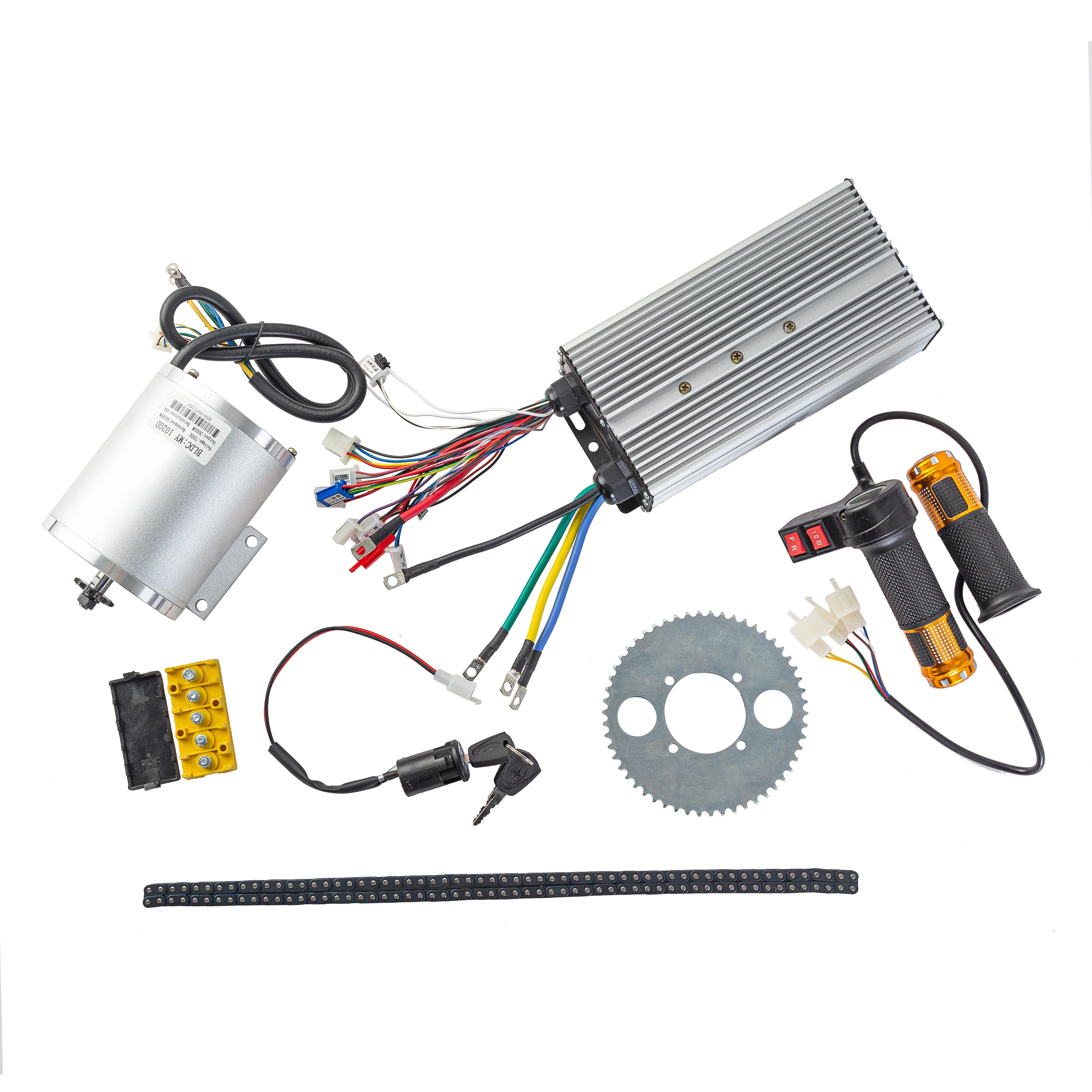 72V3000WElectricScooterMotorWithControllerthrottlekeylockkit
