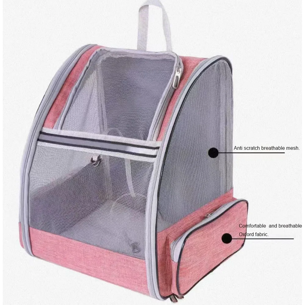 Pet carrier backpack pet bag pet carrier bag Collapsible dog backpack for small pet dog cat carrier backpack mesh ventilation bag breathable pet bag for outdoor travel