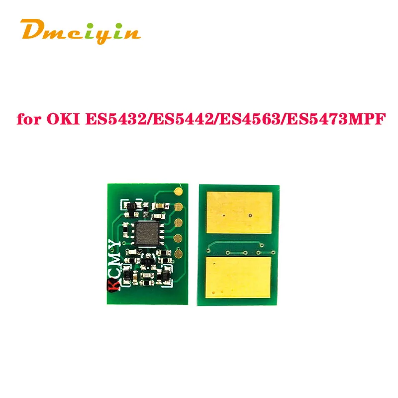 

for OKI ES5432/ES5442/ES4563/ES5473MPF 7K and 6k Pages Toner Chip BK C M Y Color EUR Version