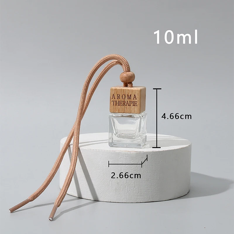 20 Diffusori Per Auto In Vetro Da 8 Ml - Vuoti Ricaricabili Con Tappo In Legno E Corda - Aromaterapia Oli Essenziali E Profumi - 4