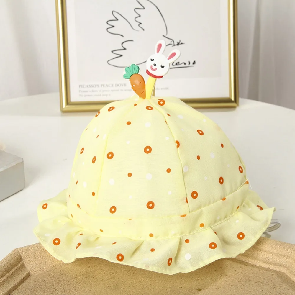 

Polyester Baby's Sun Hat New Soft Breathable Bucket Hat Detachable Sun Hat