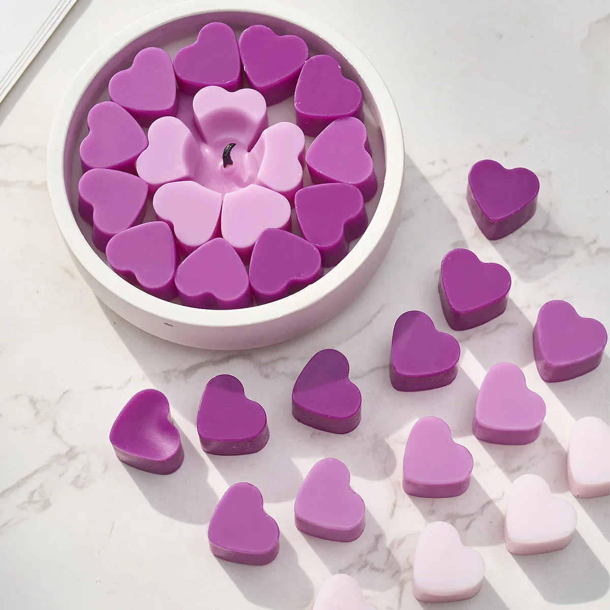 56 Compartment Heart Shape Silicone Mold DIY Large Small Love Cake Chocolate Ice Tray Baking Molds Home Holiday Decor silicone mold