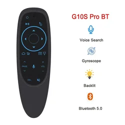 Enhanced Voice Remote Control with Backlit Air Mouse and Gyroscope (G10S PRO BT)