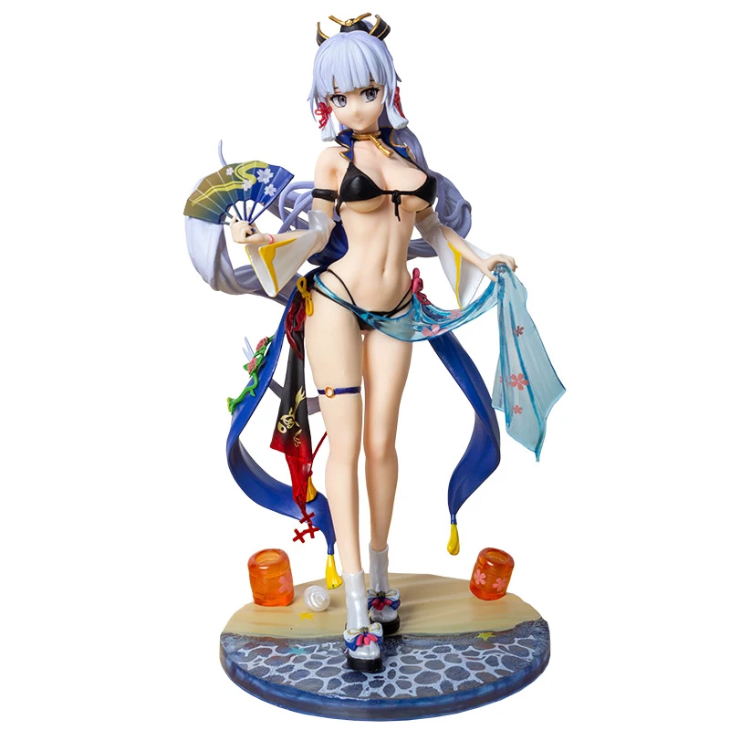 

Genshin Impact Animation Game Peripheral Toy Bikini Swimsuit Ayaka Anime Action Figure Collection Model Cool Scene Platform