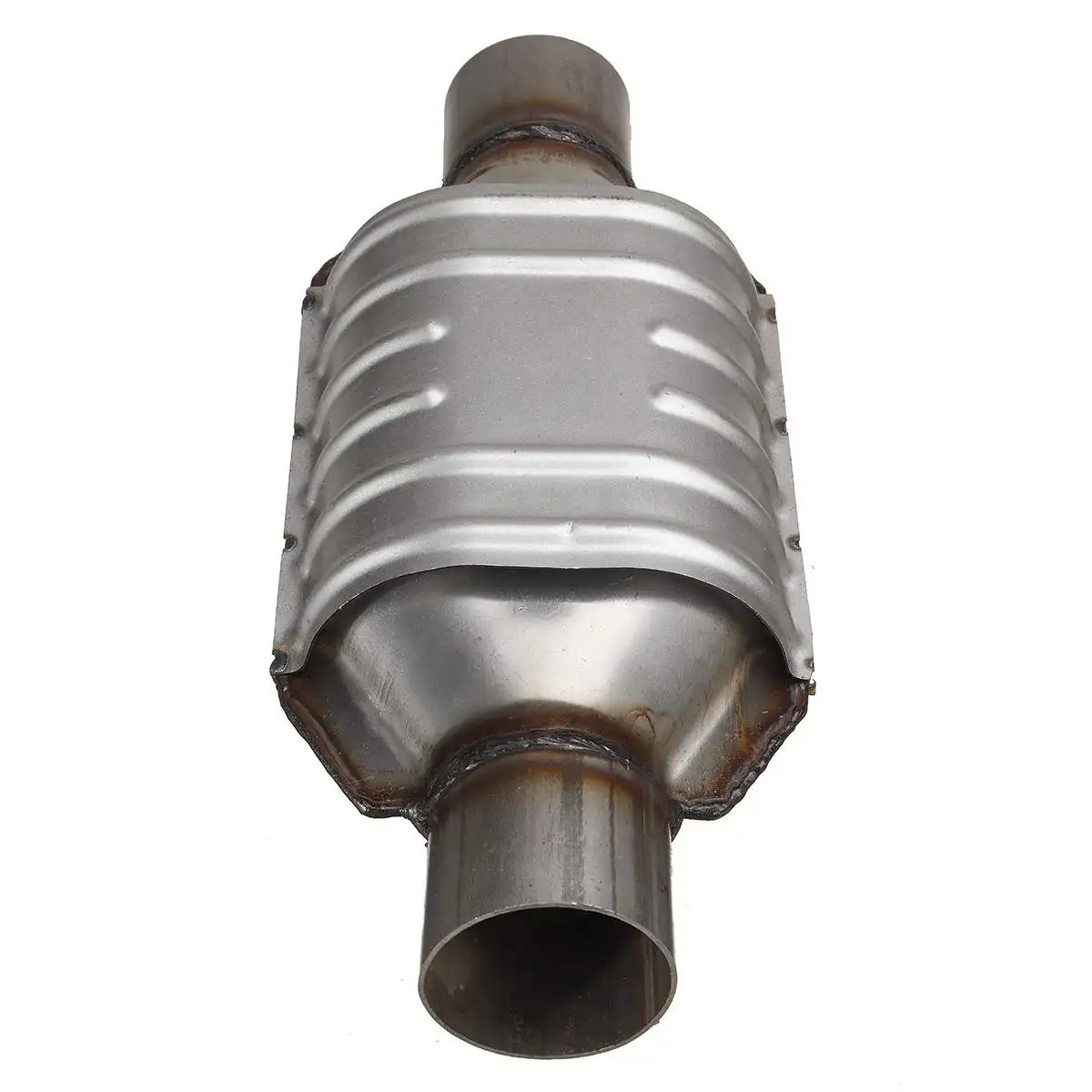 Universal 2.5"/63mm Exhaust Catalytic Converters Stainless Steel Catalytic Converter w/Guard