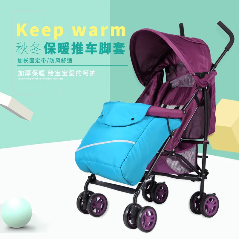 

Baby Stroller Booties Universal Accessories Windshield Cold Protection Thickening Warm Baby Umbrella Car Winter Cushion Cotton C