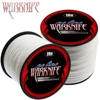 Warknife 16 Strands 100M - 2000M Hollow Core PE Braid Extreme Japan Braided Fishing Line 20LBs-500LBs Fishing Assist Line White 2