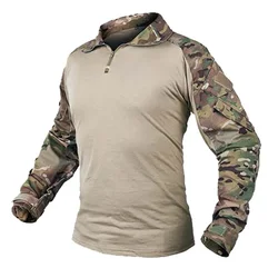 Men's Outdoor Combat Long Sleeve Tactical Shirt - Durable and Wear - Resistant - S - 45 - 55kg (CP)
