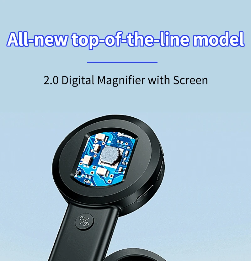 Digital microscope, handheld high-definition electronic magnifying glass for ide