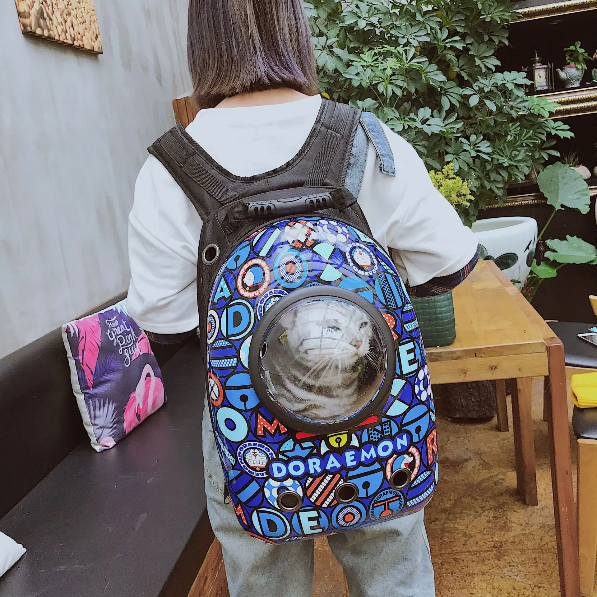 Shoulder Capsule Pet Bag Go Out Portable Backpack Cat Bag Supplies Travel Carrier Space