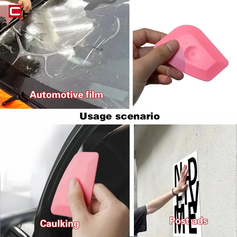 5/10/20PCS Pink Foil Squeegee Hard Card Squeegee Scraper Label and Sticker Remover Tint Car Vinyl Film Wrap Tool Car Accessories 5