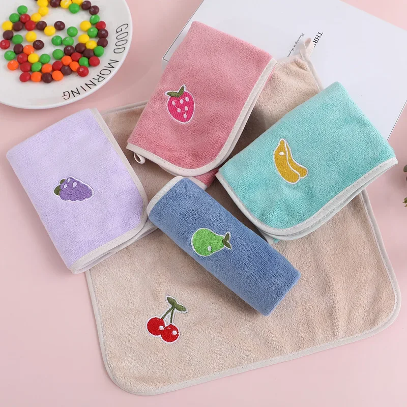 Cartoon Baby Towel Children Bath Towel Soft Absorbent Cotton Face for Newborns Kids Washcloth Wipes Handkerchief 30x30cm