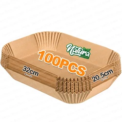 Large Disposable Air Fryer Parchment Paper Liners, Air Fryer Accessories (100PCS)
