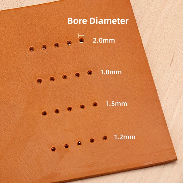 Ferramentas de Perfuração de Couro Profissionais para Artesanato em Couro 3 Ferramentas de Perfuração de Couro Circular Substituíveis