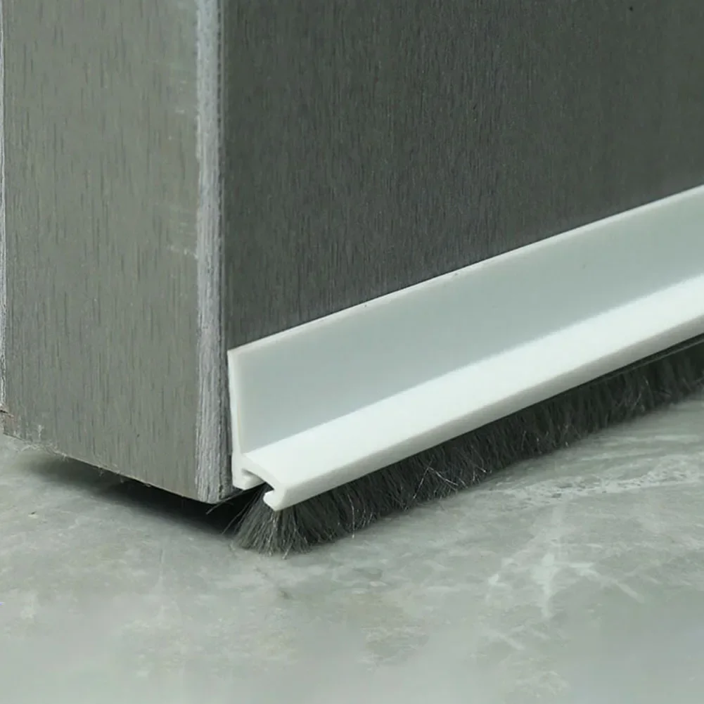 Door Seal Strip 100CM Door Bottom Brush Windproof Soundproof