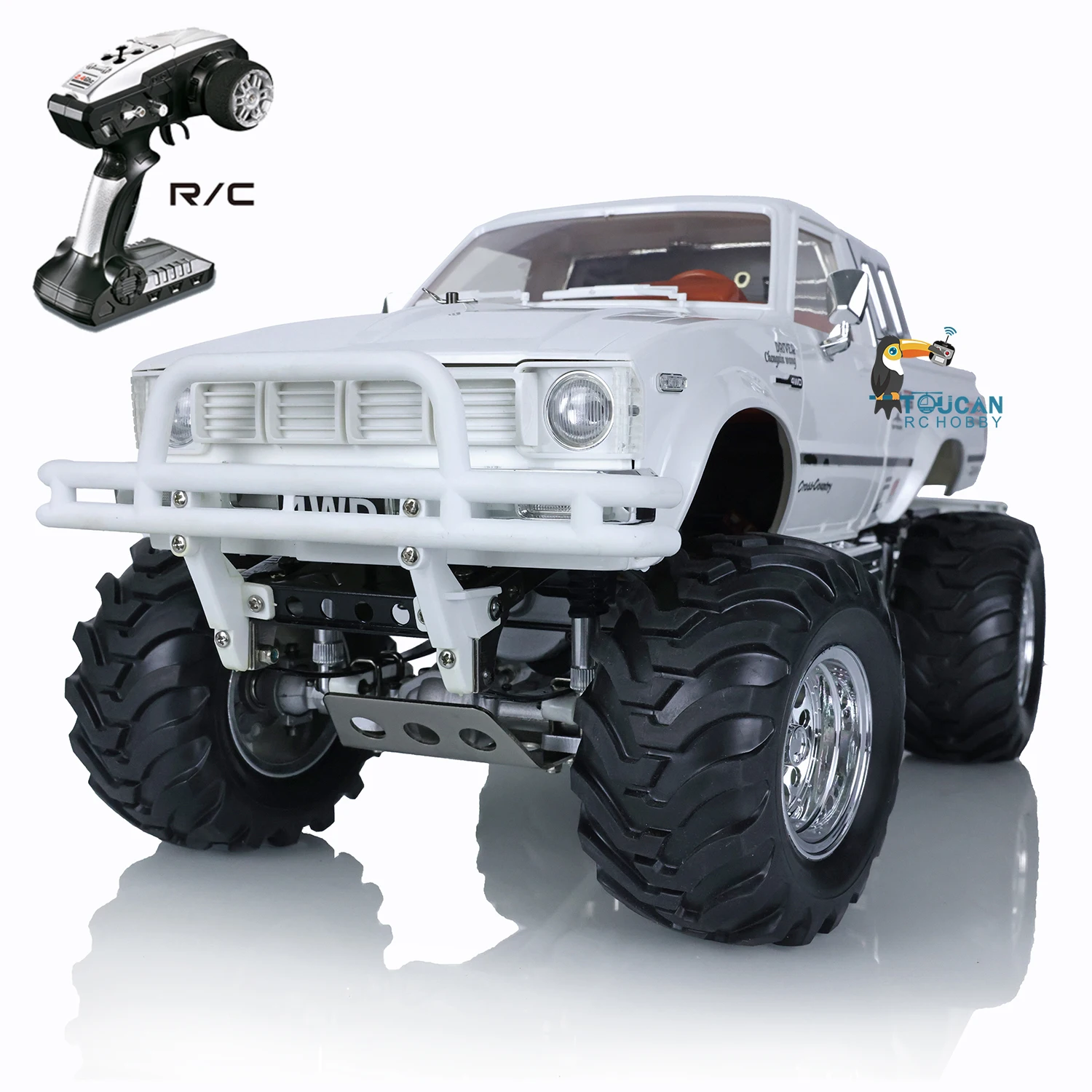 Hg 1/10 Rc White Pickup 4*4 P407 Rally Car Racing Crawler Truck 2.4G Rtr Motor Model Giocattoli All'Aperto Per Ragazzi Regalo Th04710-Smt6
