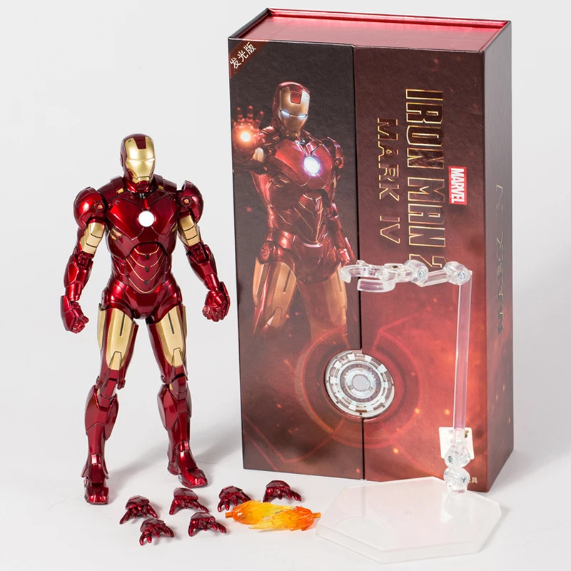 Iron Man MK 4 Mark IV 7‘’ ZD TOYS Action Figure Marvel Avengers gift Kids 