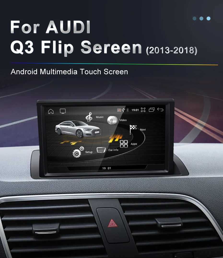 8.8inch Telescopic Screen 8Core Android14 Wireless Carplay Auto For13-18 Year AU
