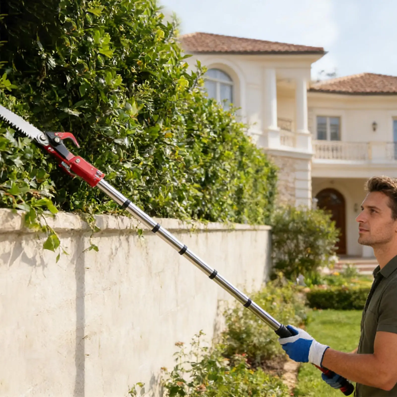 고공 가지치기 가위 연장형 스플라이싱 로드 트리밍 도구 과일나무 식물 가위 정원용 수동 도구