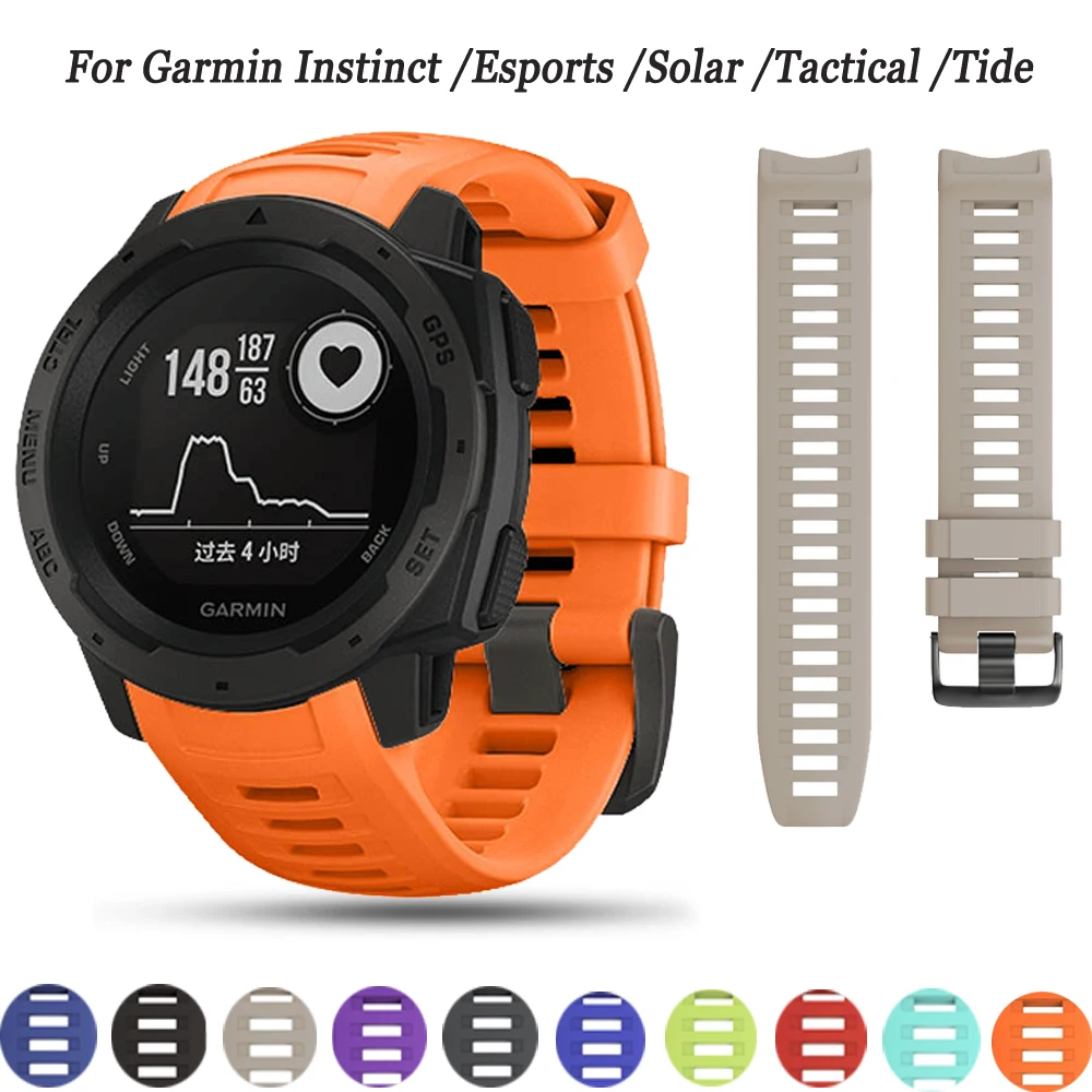Cinturino Sportivo In Silicone Per Garmin Instinct Smart Watch Band Di Ricambio Per Instinct Solar/Tactical/Tide/Esports/Nistt2 Correa