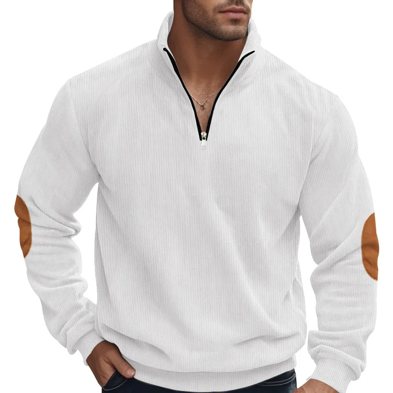 Men's Corduroy Long Sleeve Sweatshirt Pullover