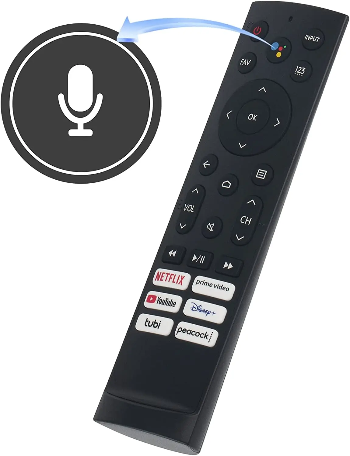 

New Genuine ERF3A90 For Hisense Smart TV Voice Remote Control Netflix YouTube 43A53FUA 50A53FUA 50A66FUA 55A53FUA 65A53FUA 65A66