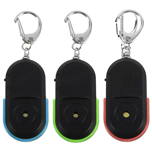 Wholesale Wireless 10m Anti-Lost Alarm Key Finder Locator Keychain Whistle Sound With LED Light Mini Anti Lost Key Finder 6