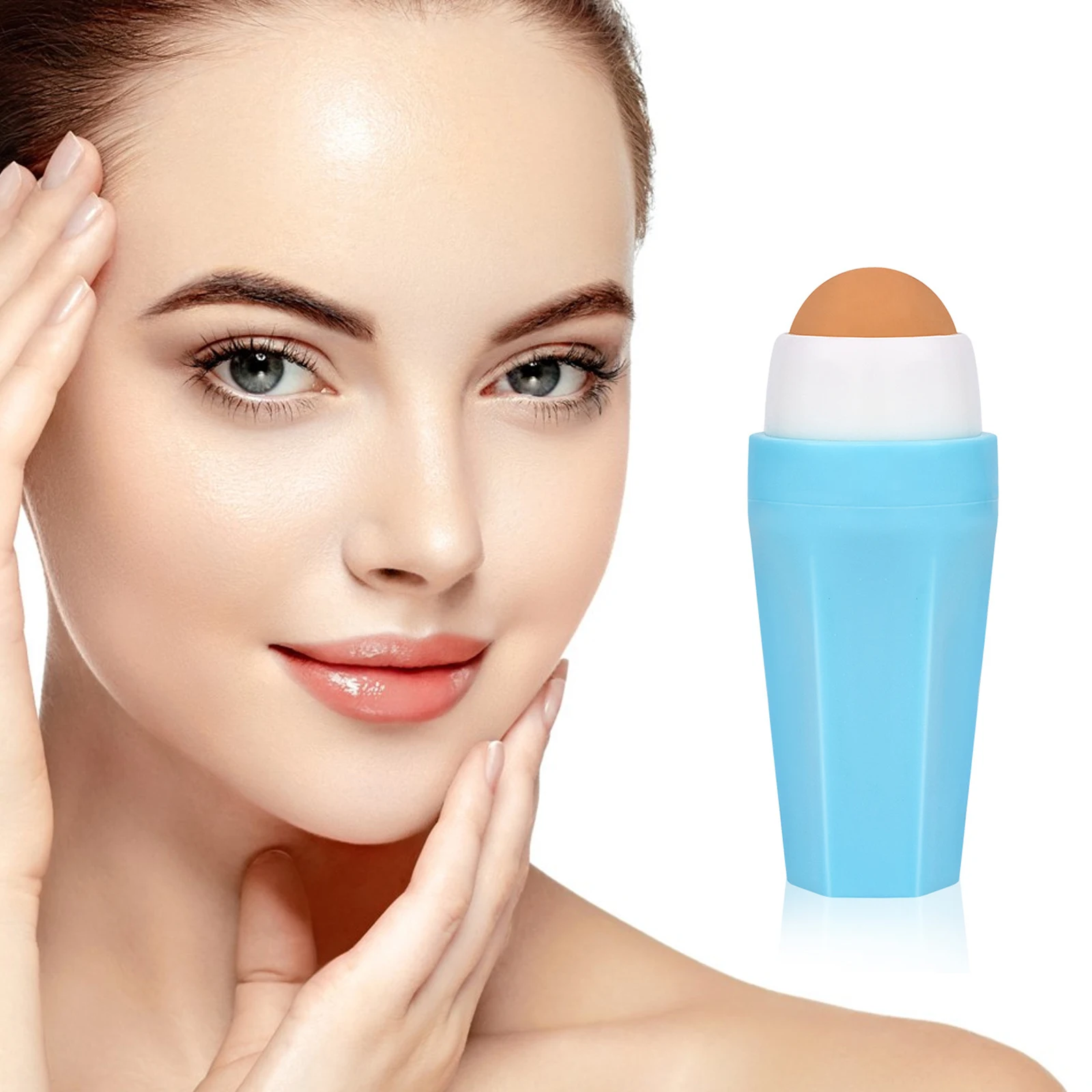 

Face Oil Absorbing Roller Natural Volcanic Stone Massage Body Stick Makeup Face Skin Care Tool Facial Pores Cleaning Oil Roller