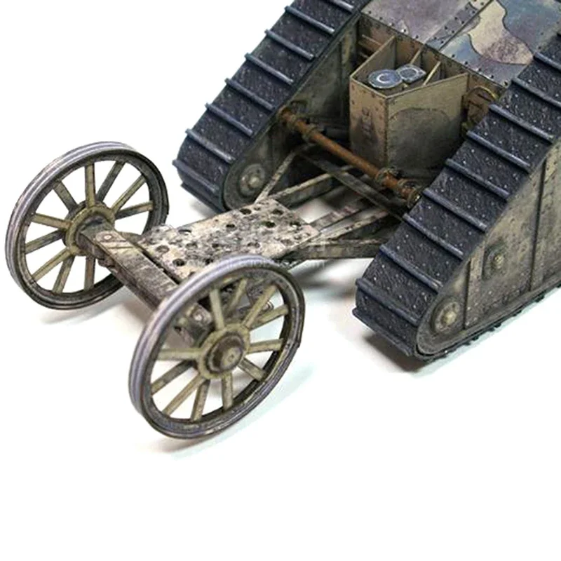 3D Paper Model WW I British Tank DIY Set