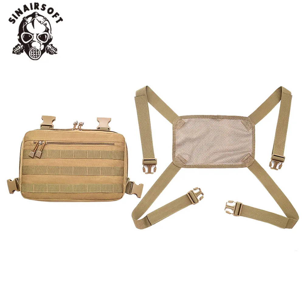 Description Picture 5 of itemTactical Vest Recon Kit Bag Casual Function Chest Rig Pack Outdoor Travel Cycling Airsoft Hunting Chest Bags EDC Carry Pouches