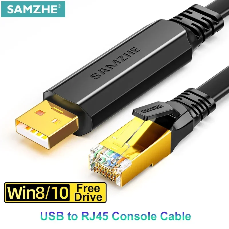 SAMZHE RS232 Serial Adapter USB To RJ45 Console Cable Converter Modem ...