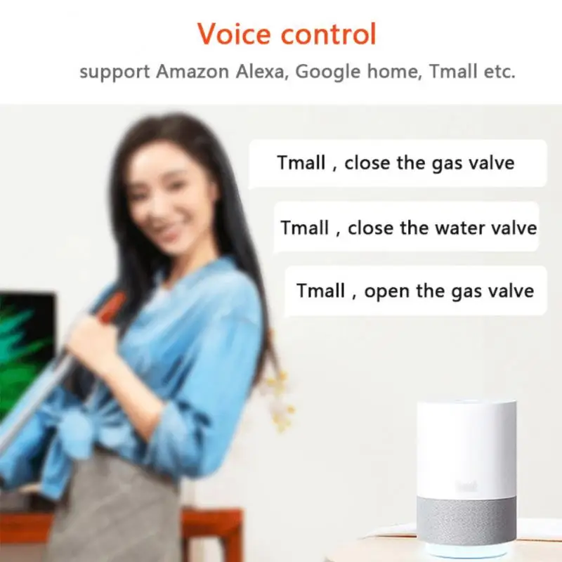 Tuya WiFi ZigBee Smart Water Gas Leakage Valve ON/OFF Auto Control Countdown Timer Valve Works With Alexa Google Home Smart Life