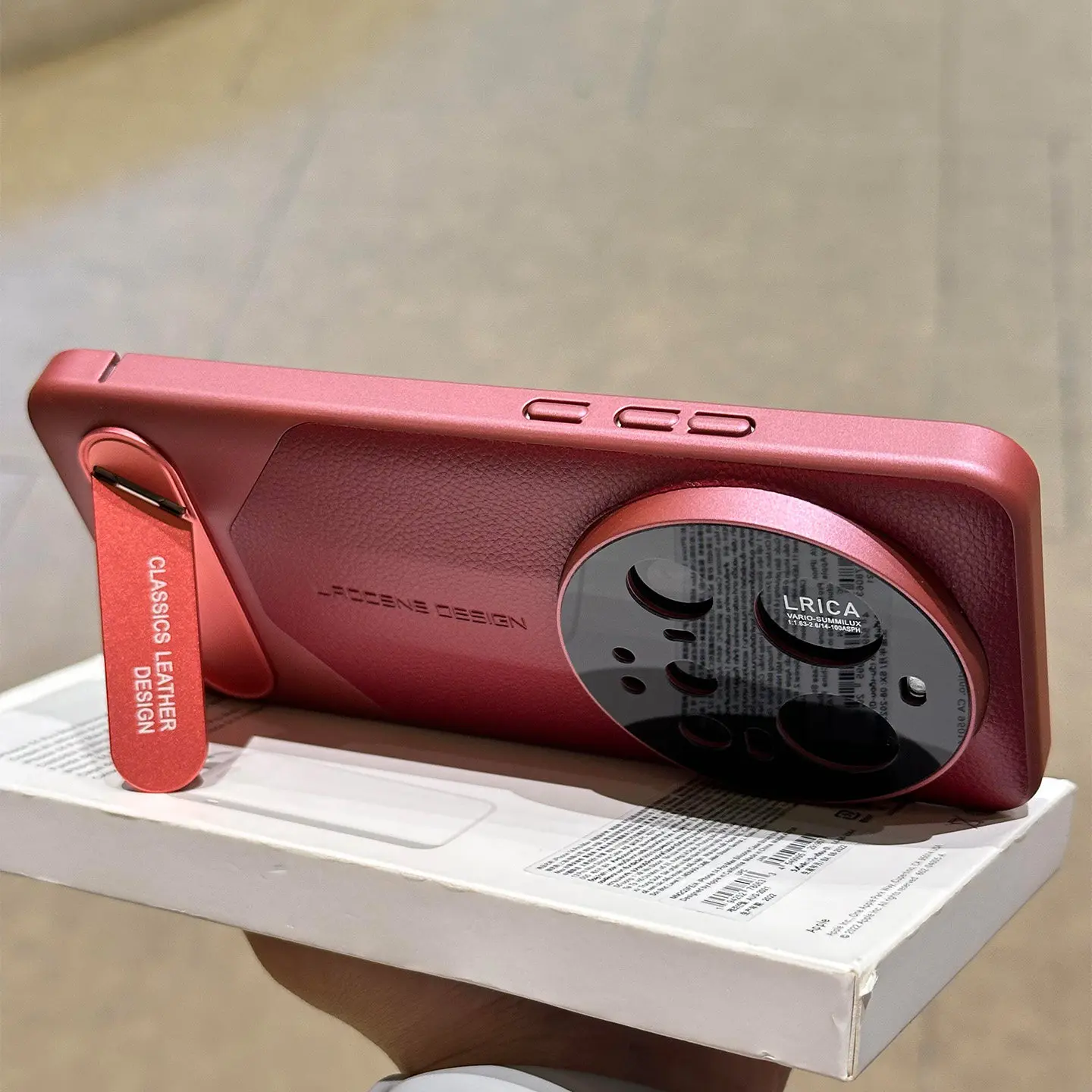 Elegant PU Leather Pattern Electroplated Phone Cover with Supportive Non-Slip Bumper