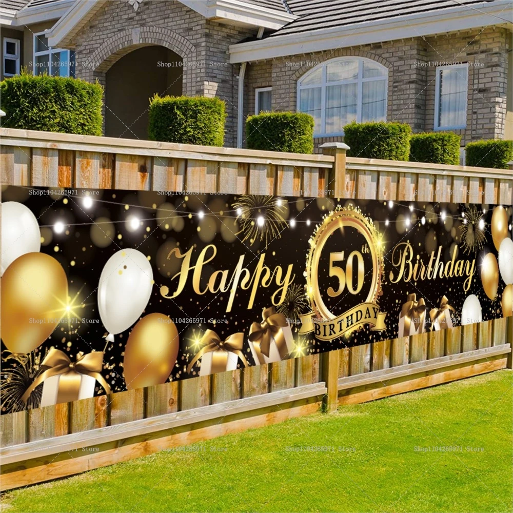 Gold Glitter "Holy You're 60" Birthday Banner – Funny Adult Party Decor, DIY Bunting, 16 Ft Rope, Cardstock
