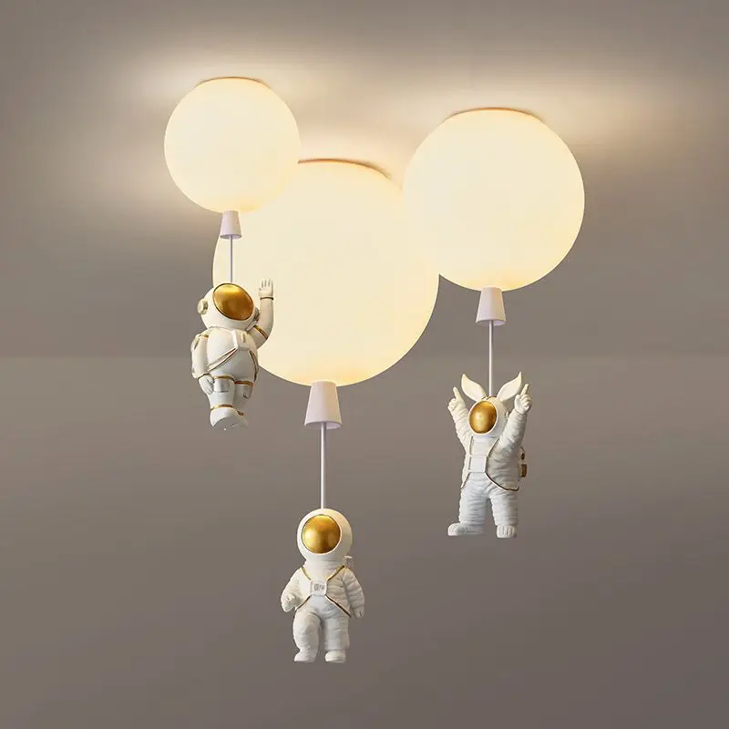 

Nordic Astronaut LED Pendant Light Creative Balloon Ceiling Lamp Fixtures Lights for Children Nursery Room Home Decoration