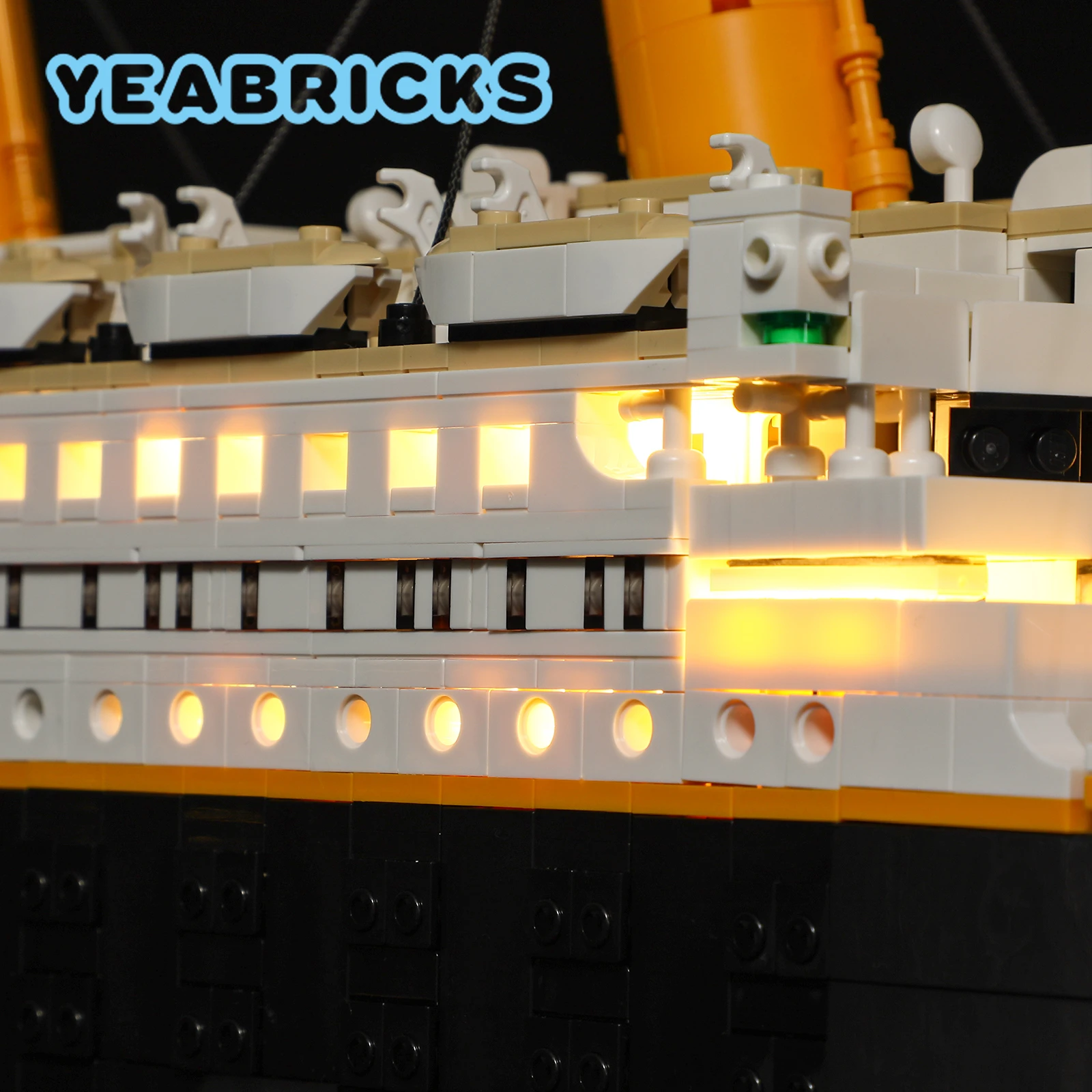 YEABRICKS LED Light Kit for 10294 Titanic Building Blocks Set