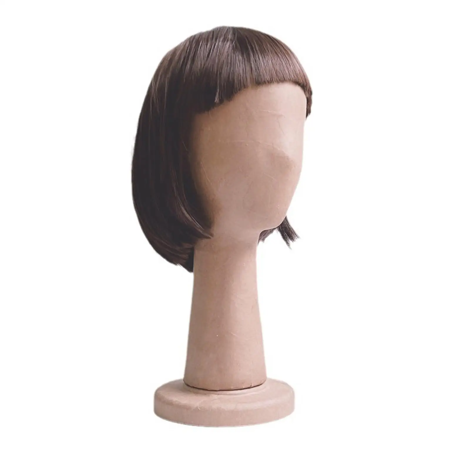 

Mannequin Head Hair Stand Mall Freestanding Multipurpose Pin Insertable Hat Display Holder for Glasses Headdress Jewellery