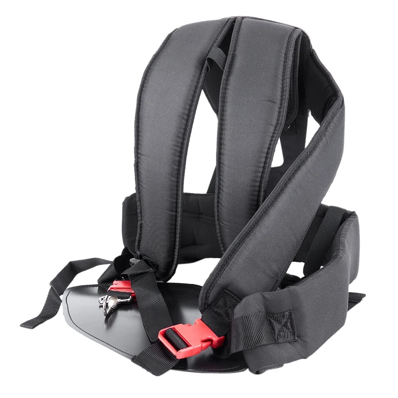 Grass Cutter Accessories Double Shoulder Strap Harness For Brush Cutter With Confortable Shoulder Padsleg Protection Panel