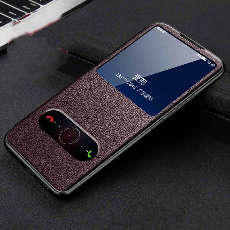 For Honor 90 Case Luxury Leather Double Window View Flip Cover for Honor 90 5G Honor90 Pro Book Case Shockproof Bag