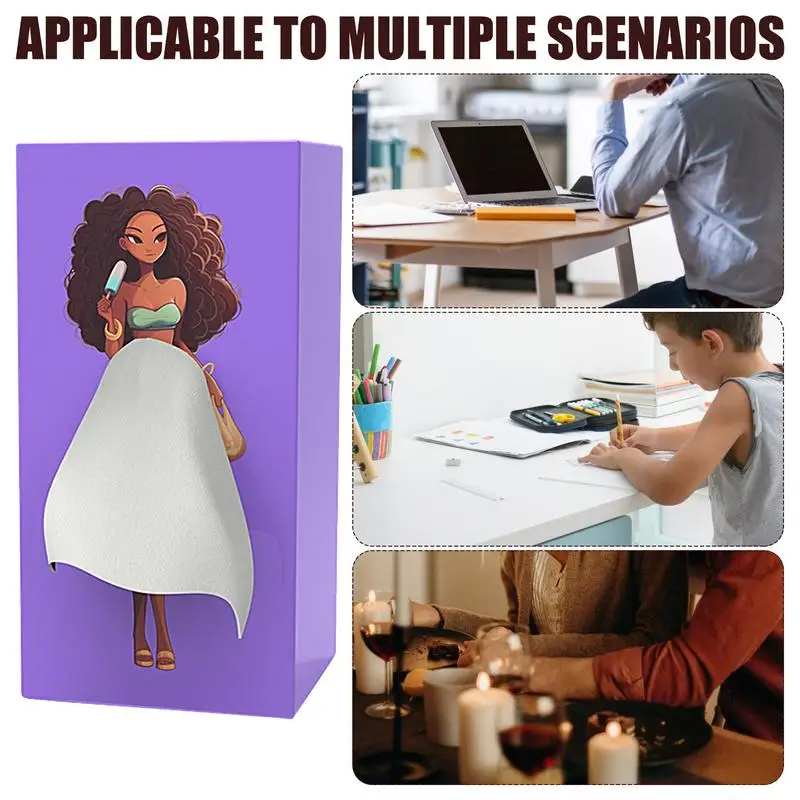 Home Tissue Box Holder Lady Skirt Short Skirt Girl Tissue Box Tissue Cover For Countertop Living Room Bedroom 5