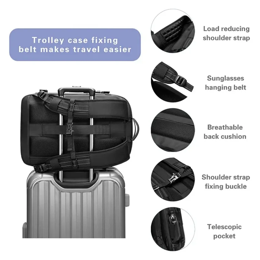 Fashion Backpacks Women Men High Quality 17inch Waterproof Business Travel Oxford Backpack Outdoor College Laptop Bag Anti Theft