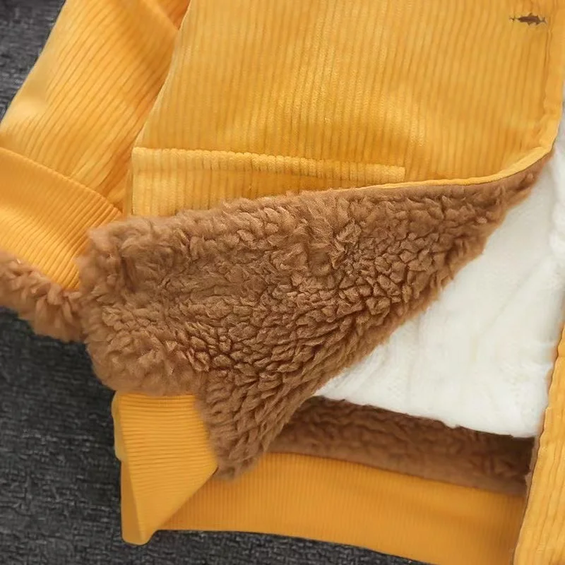 Children's Parkas Boys Winter Warm Coats Teen Fashion Jackets Thicken Kids Winter Outdoor Coat Baby Parka New