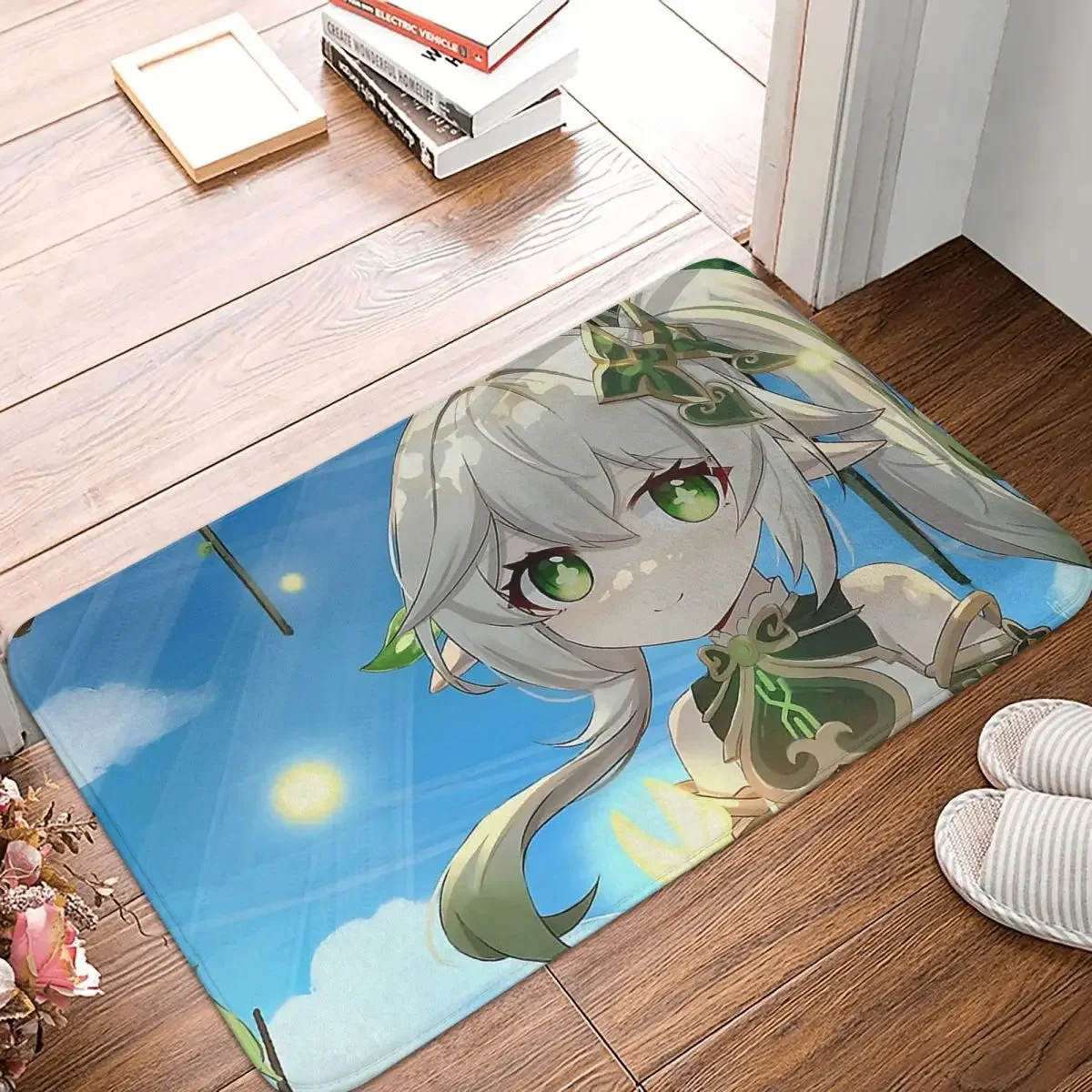 

Genshin Impact Nahida Game Lesser Lord Kusanali Bath Mat Cute Rug Home Doormat Living Room Carpet Entrance Door