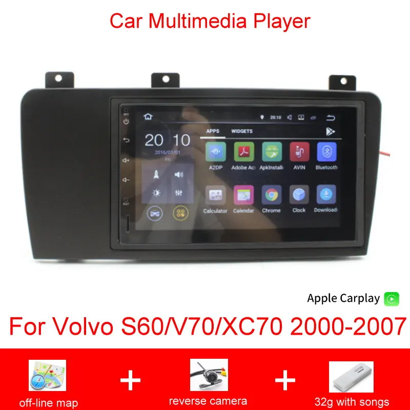Car Accessories Android Radio Multimedia Player For Volvo S60/V70/XC70