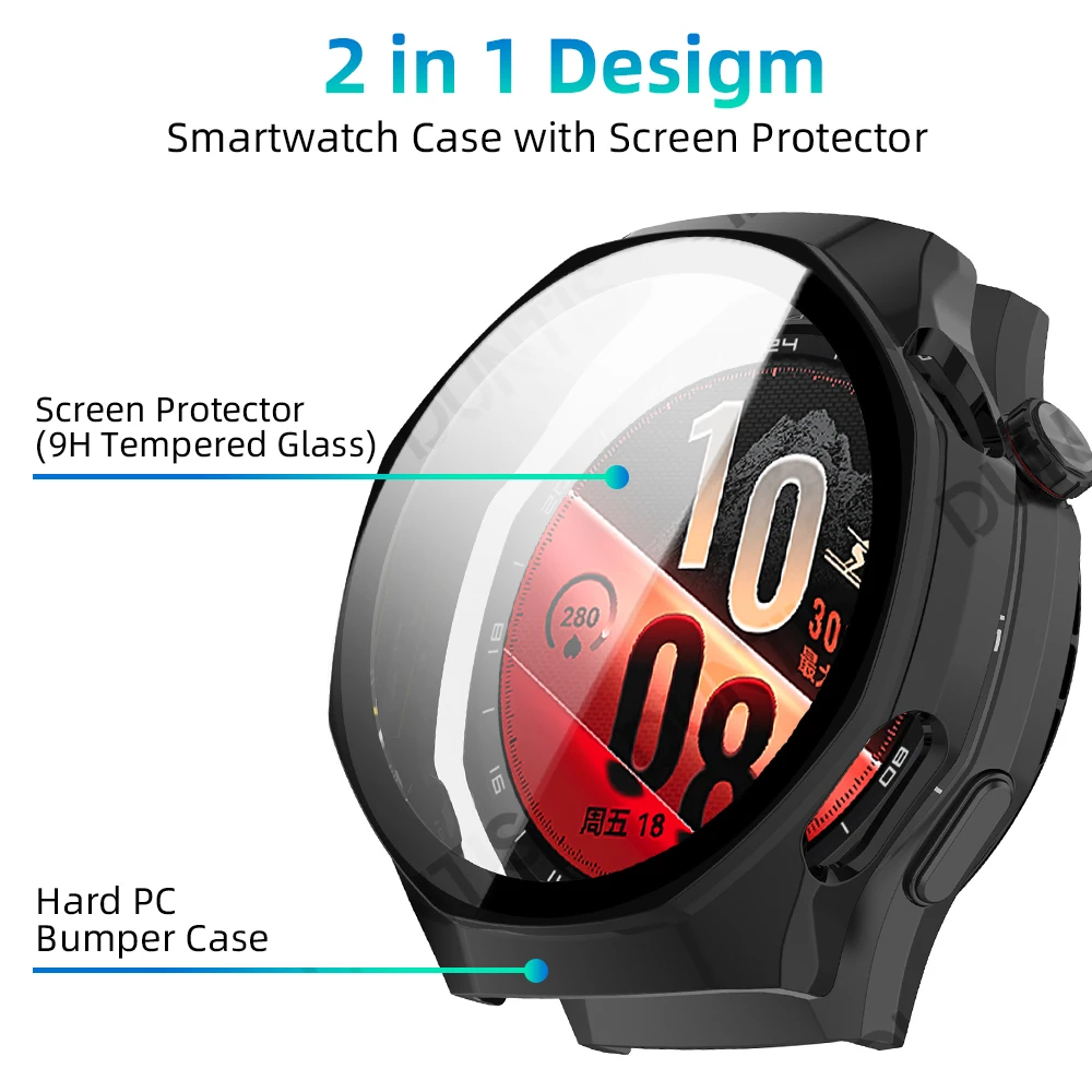All-Around Protective Case & Screen Protector for Smartwatch - Anti-Scratch Bumper Cover