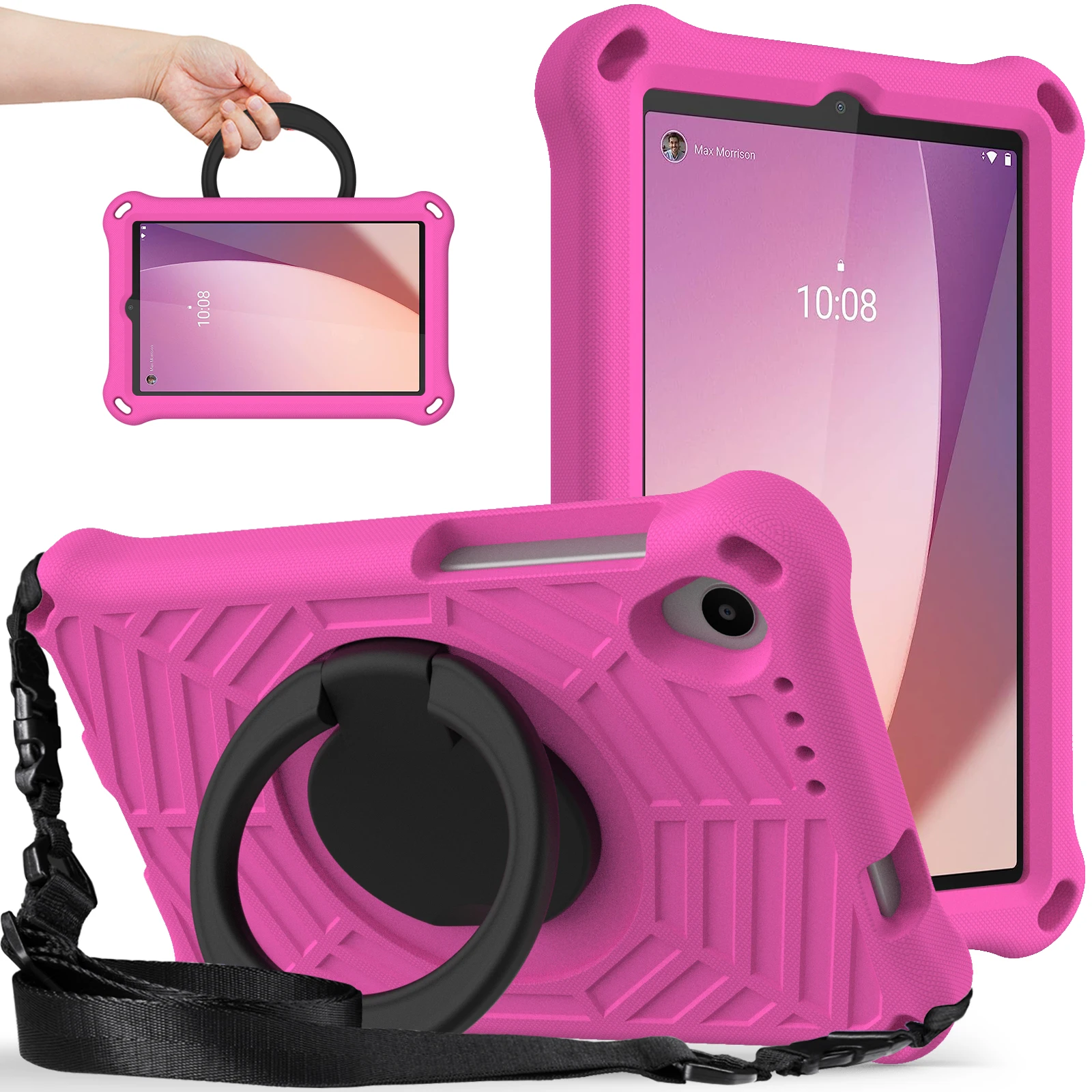 Custodia Rotante Per Lenovo M9 M8 4Rd Gen P11 Gen2 M10 Plus3Rdgen Tb-300Fu 310Fu 125Fu P11 Plus Pro J607F M10 K10 P10 M8 Eva Cover