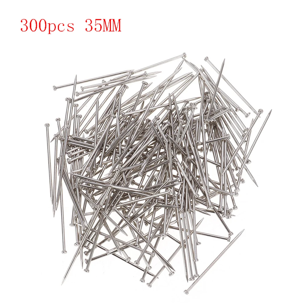 Sewing Pins Sewing Tools Sewing Accessories 300Pcs Stainless Steel Sewing Pins Fine Satin Straight Pin Dressmaker Pins Tailor Fabric Craft For Jewelry Making