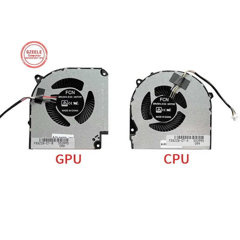 

Laptop CPU GPU Cooling Fan For Hasee Z8-CT7NA Z8-CT7NT Z8- CR7N1 Z8-CA5NB Z8-CA5NP Z8-CNH5S01 Z8-CU5NA Z8-CU5NS Z8-CU7NA 911MT
