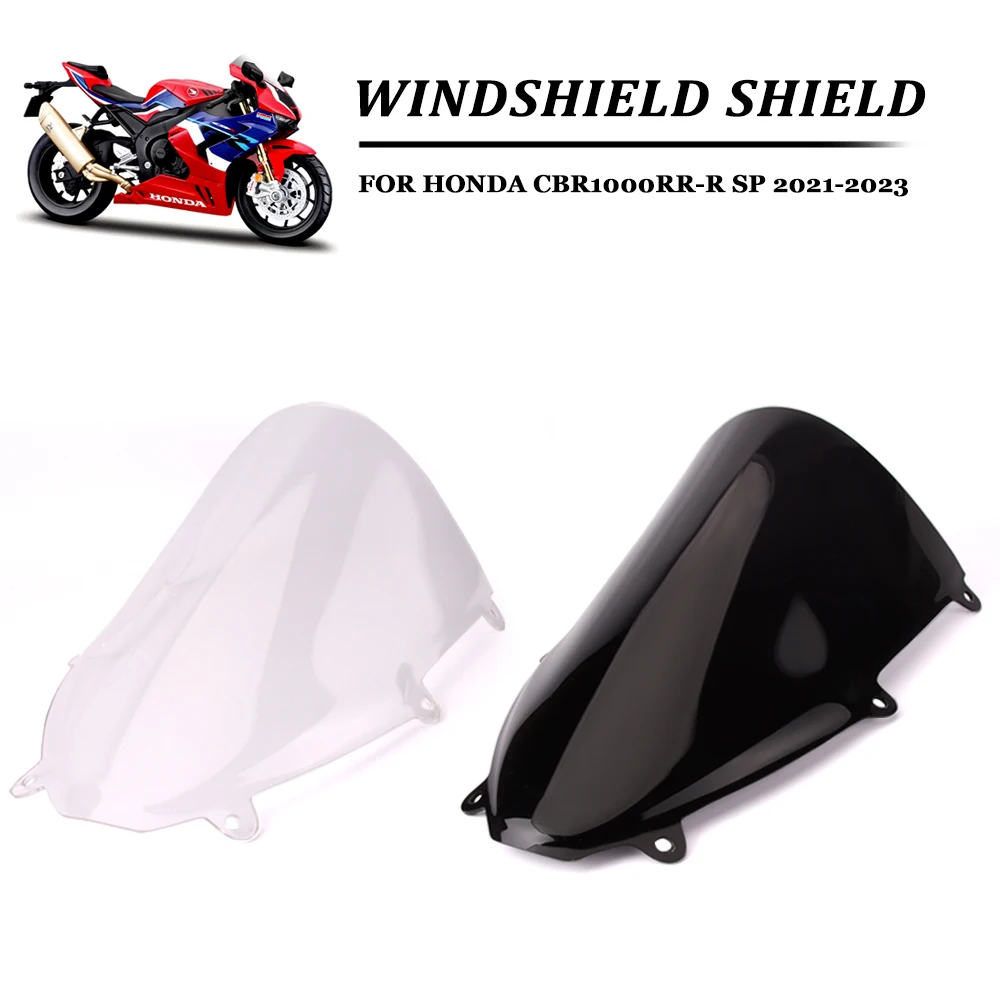 

For Honda CBR1000RR-R Fireblade SP 2021 22 2023 R-Racing Motorcycle NEW Windscreen Windshield Fairing 1000 RRR Front Wind Screen